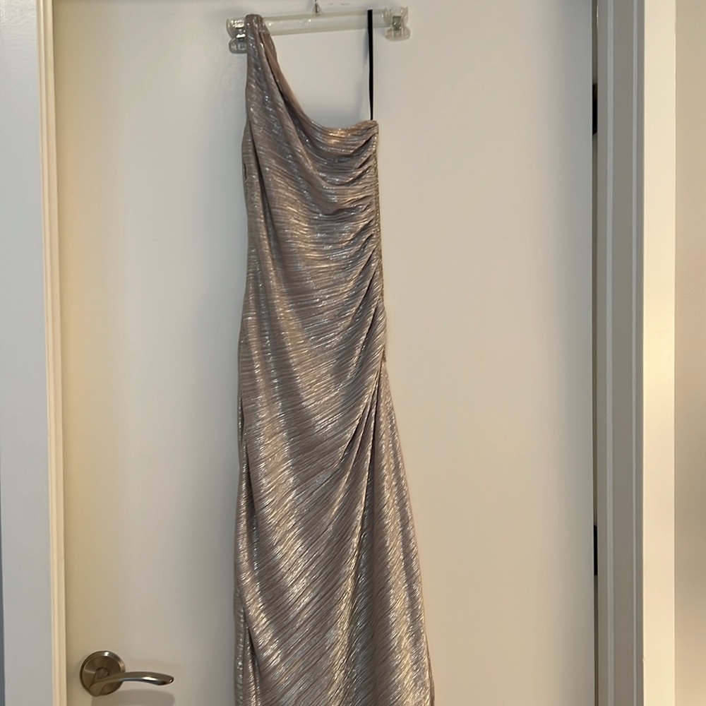 Silver formal dress